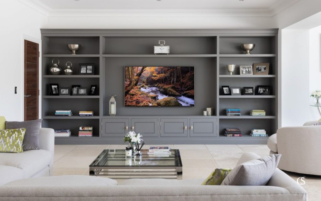 Built-in Entertainment Center & Media Cabinets