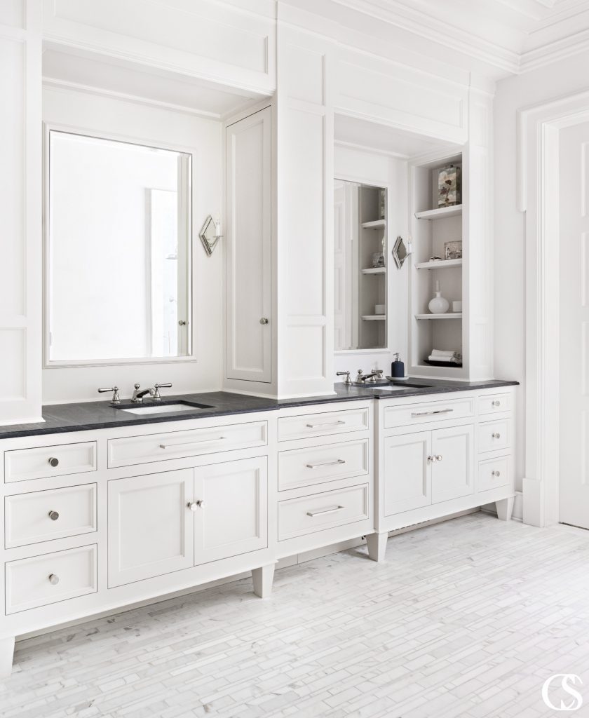 One of the biggest reasons families consider a double sink vanity is for the sheer convenience that doubling the number of places to brush teeth, wash hands, and shave brings