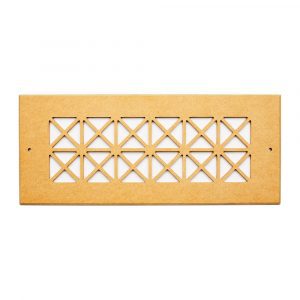 Above and beyond being some of the best design products on Amazon, our decorative vent covers are made of premium HDF, are primer- and paint-ready, and come ready to install with two pre-drilled screw holes.