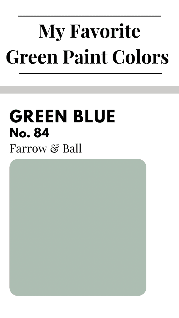 This is our favorite green paint color.