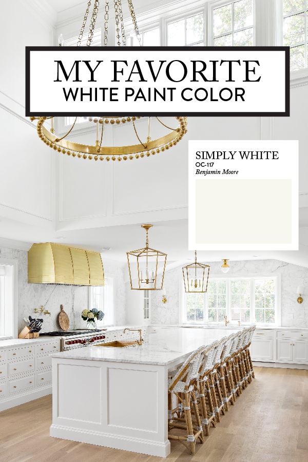 Favorite White Paint Color - Simply White OC-117 Benjamin Moore