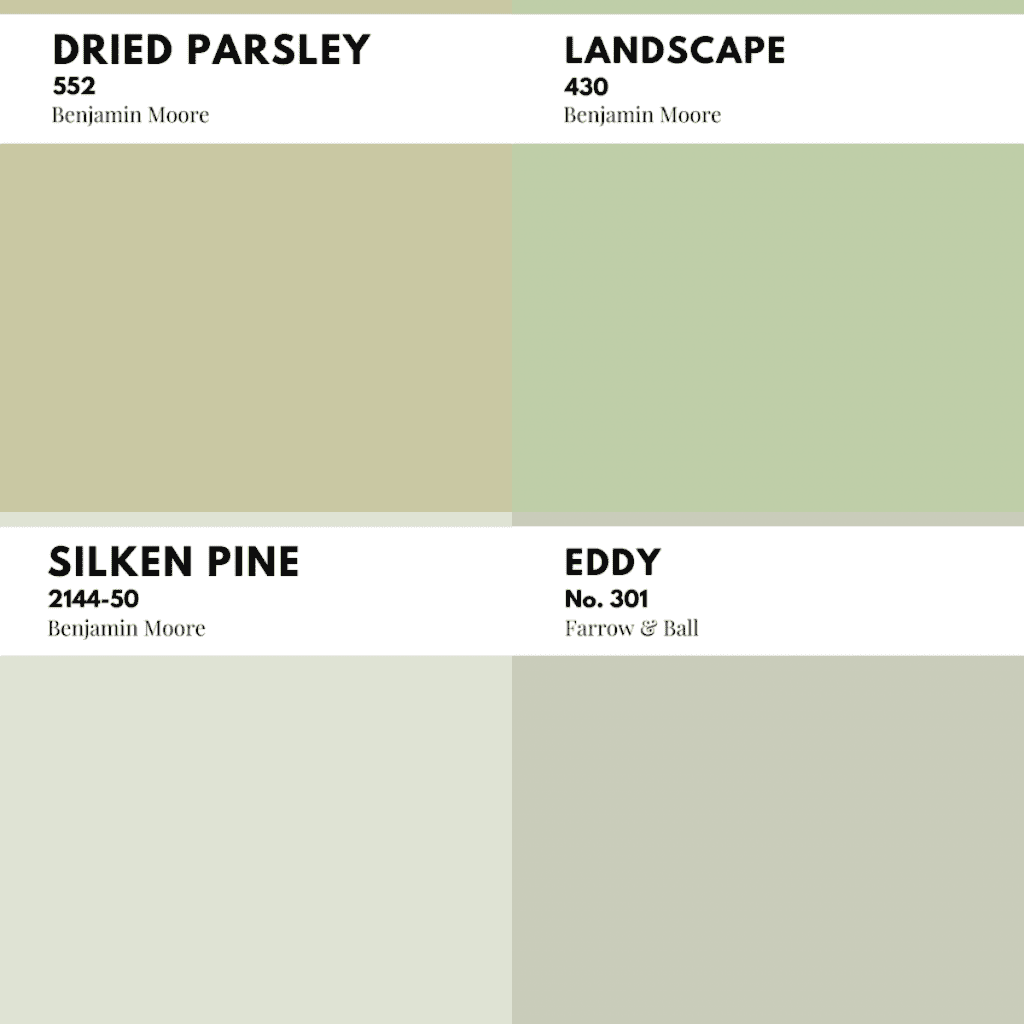 These popular green paint colors also happen to align nicely with other interior trends of 2023 and beyond, including organic modern design, the cottagecore aesthetic, and almost anything Scandinavian at heart.