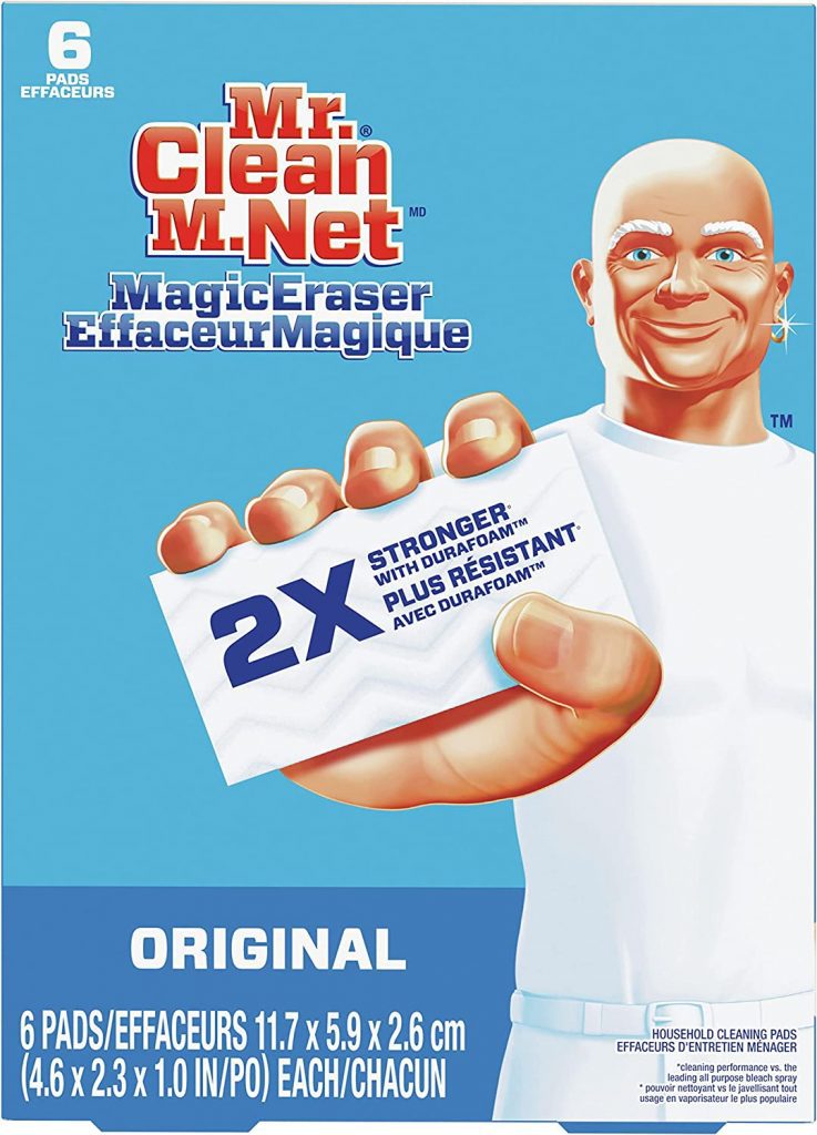 They’re probably the simplest form of kitchen cleaners around, and maybe that’s one of the reasons we love Mr. Clean Magic Erasers