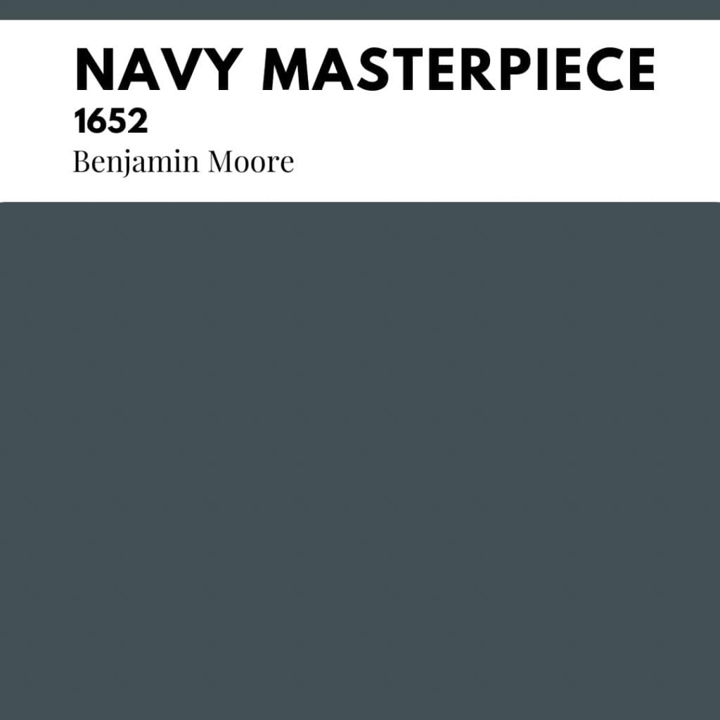 I love the way Benjamin Moore has chosen to define Navy Masterpiece: “a bold, blackened teal that conveys a strong sense of history and architectural relevance.”