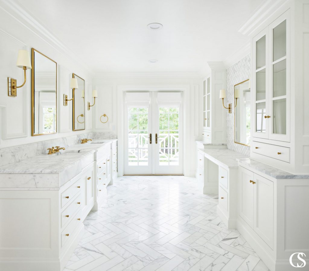 The most popular paint color for the bathroom is probably still classic white