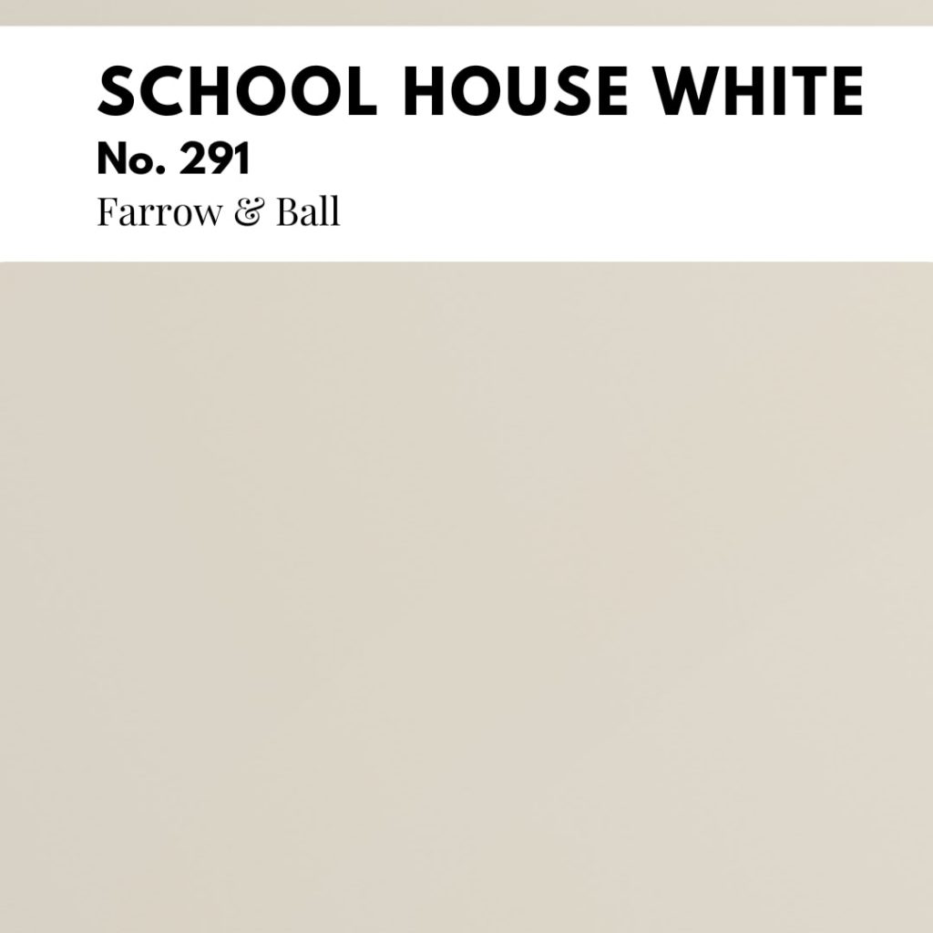 A bold white cabinet paint for 2023 would be School House White by Farrow & Ball. While it was a color created to look white in deep shade, Farrow & Ball describes it as a soft white reminiscent of its namesake—a little less bright than many other neutrals claiming to belong in the white category.
