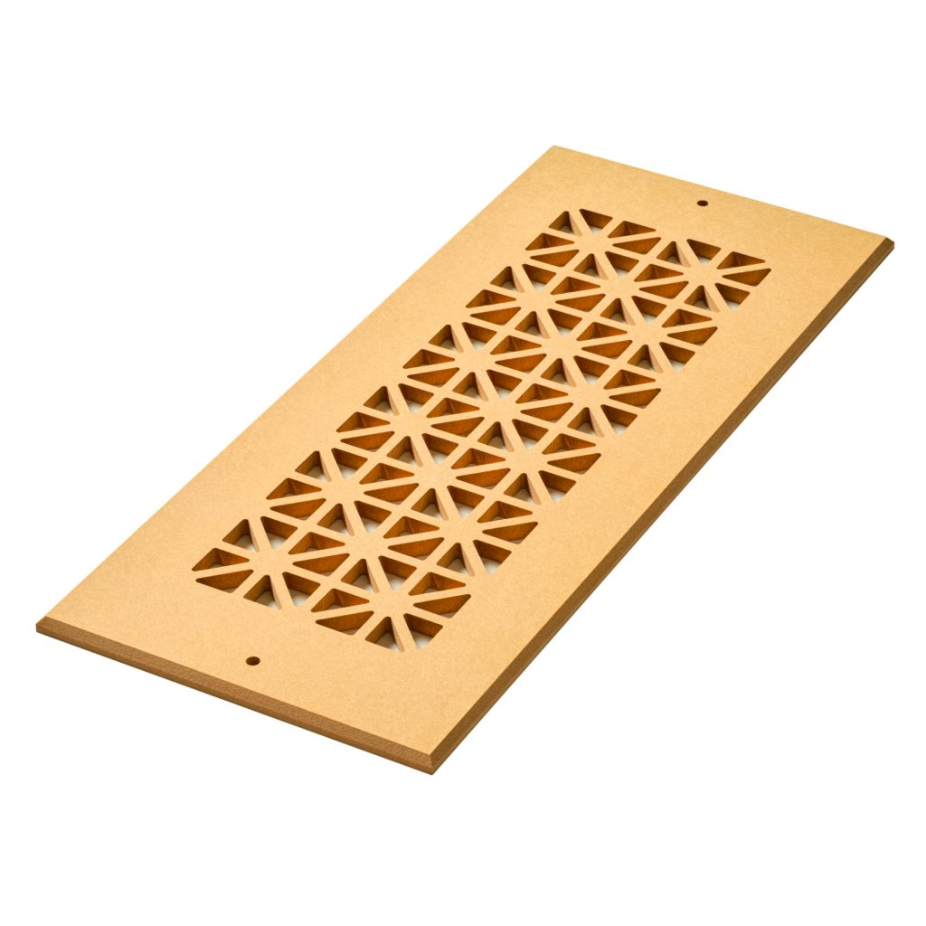 When you look at this unpainted vent cover, do you see triangles or stars? No matter what shape you see, this custom vent cover will uplevel the look of your home.