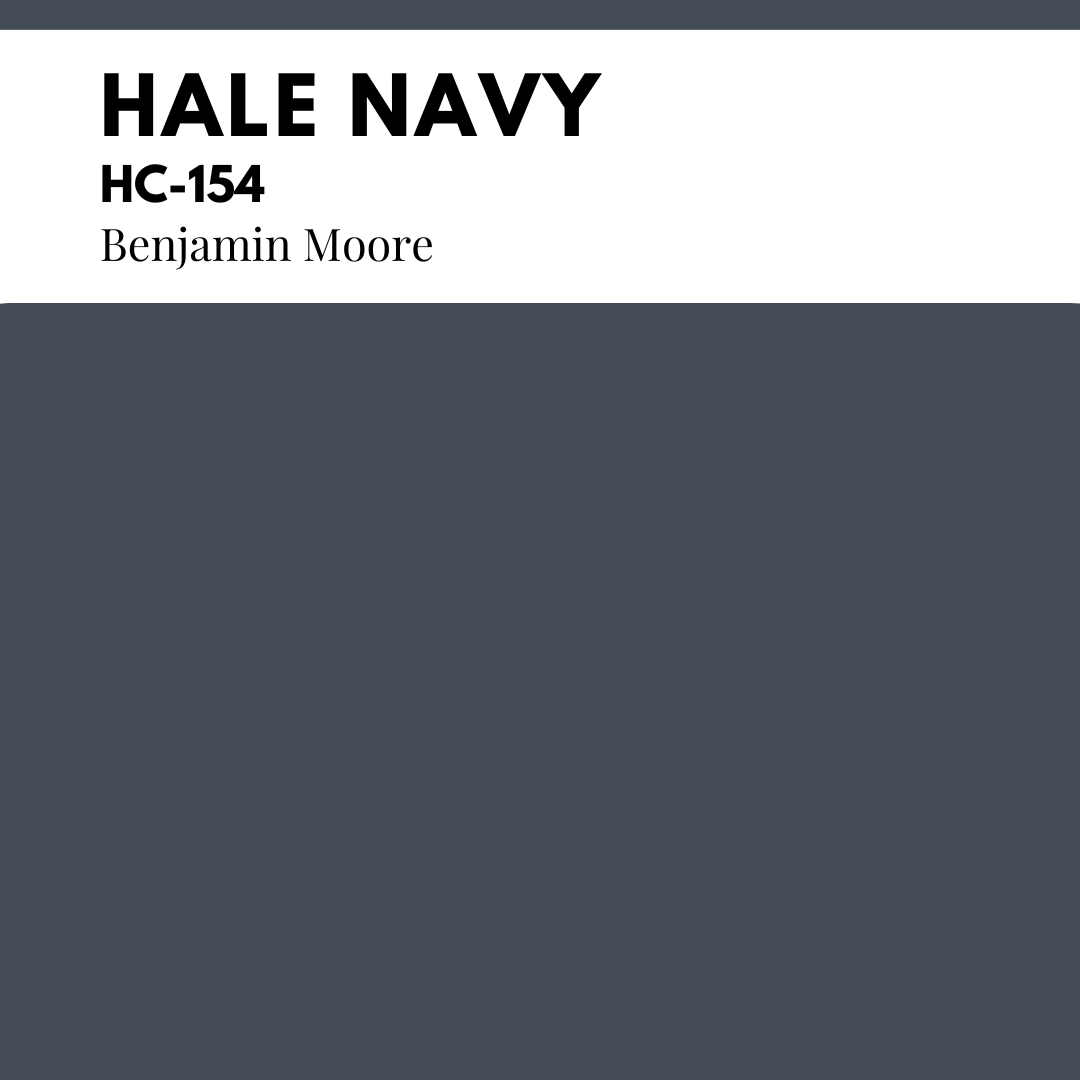 Hale Navy is what it says it is. It’s a classic navy blue, and my favorite Benjamin Moore blue paint for kitchen cabinets. Benjamin Moore calls this color a “timeless classic,” and I have to agree.