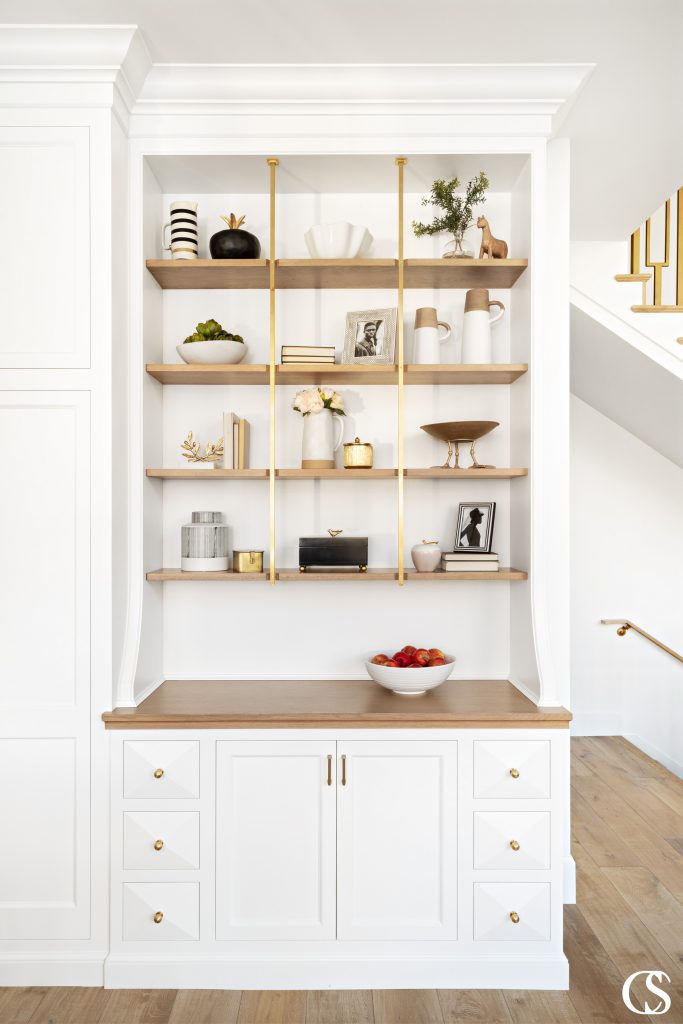 Are custom cabinets worth it? Every little detail of these white custom cabinets designed for the kitchen screams YES.