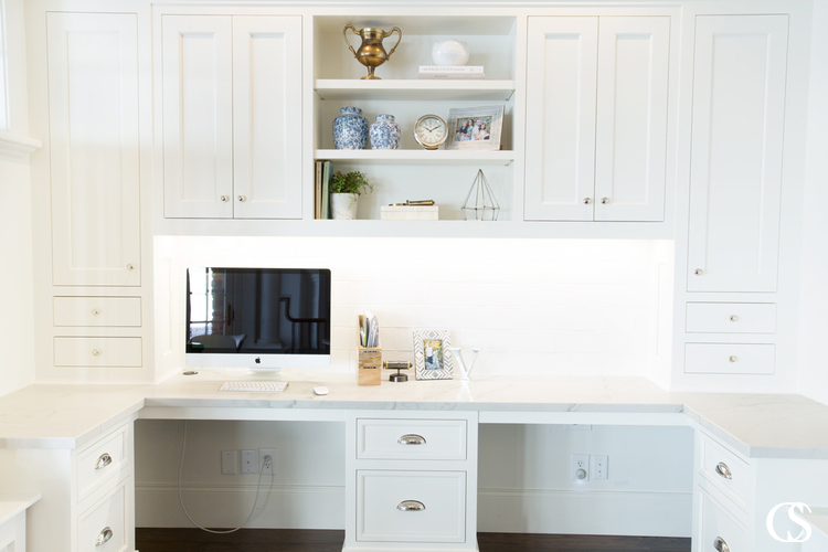 In many cases, your custom home office cabinetry will reflect the style and materials found in the rest of your home.