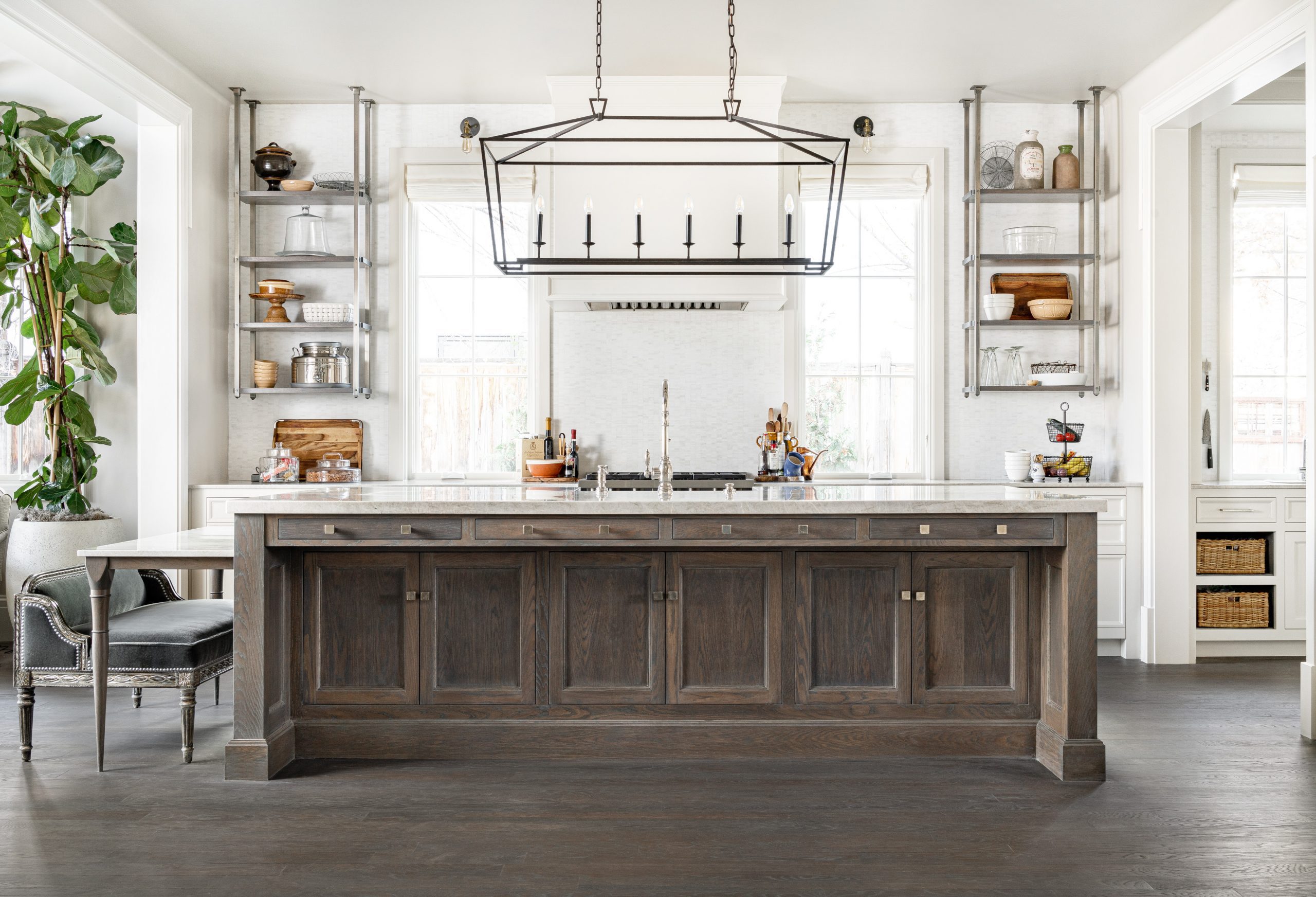 How does a kitchen that combines traditional farmhouse with modern industrial with a touch of Victorian look as seamlessly put together as this one? Christopher Scott Cabinetry and Design is how. We're meticulous about the details, because we know that's where we can make everything you're dreaming about coming together in one perfectly cohesive space.
