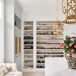 Custom closet designs should always reflect YOUR wardrobe needs. Want every pair of shoes on display? We've got you covered.