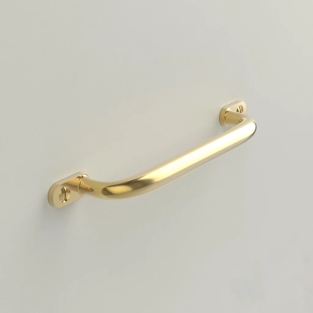 Stirling 192mm Solid Brass Handle - Satin Brass - Castella