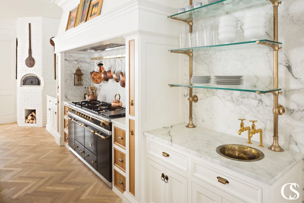 A safe bet is to blend your hardware with your appliances, lighting, and faucet hardware. This doesn’t mean they must match exactly, but they should complement each other.