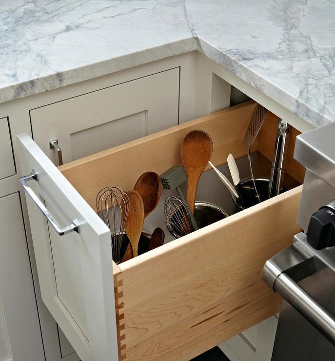 If you hate the look of a cluttered countertop, here’s a cool kitchen idea for you.