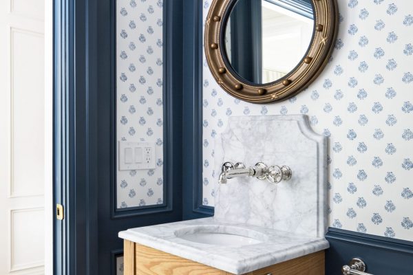 The best simple custom bathroom cabinets don't have to be elaborate or large to make an impact. This almost pedestal-style sink cabinet proves it.