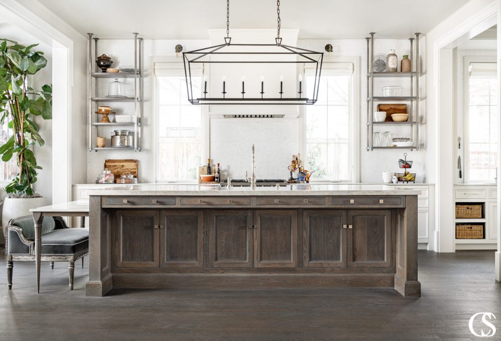 Sophisticated cabinetry and interior design in a Wyoming home, blending rustic charm with contemporary elegance.