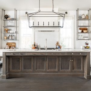 Sophisticated cabinetry and interior design in a Wyoming home, blending rustic charm with contemporary elegance.